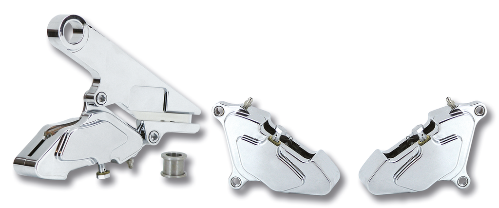 ZODIAC CHROME PLATED BILLET ALUMINUM CUSTOM STYLE BRAKE CALIPERS