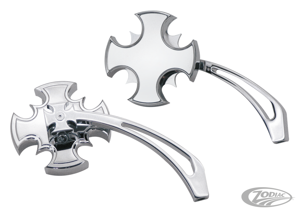 CROSS BLADE MIRROR SET WITH CUT-OUT ARM