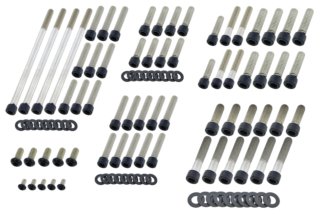 BLACK STAINLESS STEEL DRIVETRAIN SCREW KITS