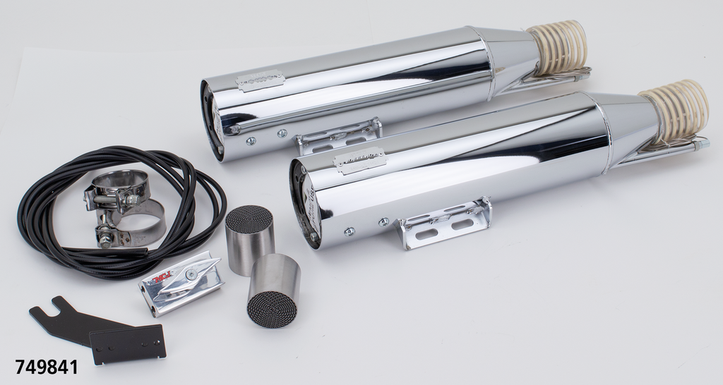 MCJ ADJUSTABLE EXHAUSTS FOR MILWAUKEE EIGHT SOFTAIL