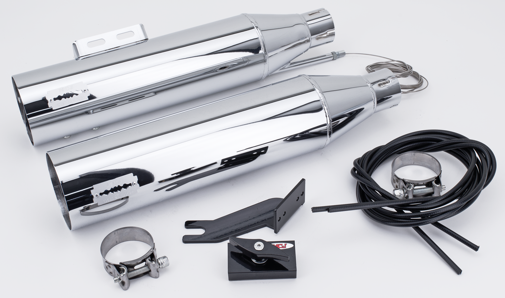 MCJ ADJUSTABLE EXHAUSTS FOR MILWAUKEE EIGHT SOFTAIL