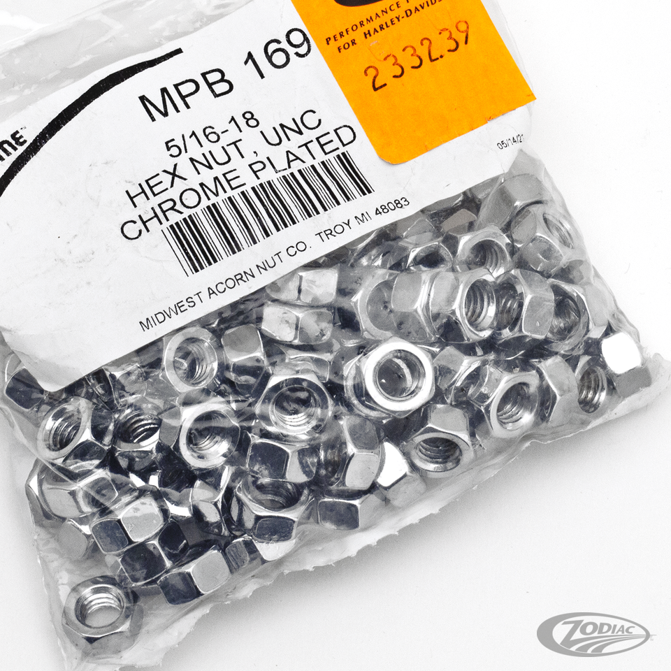 CHROME PLATED NUTS AND WASHERS ASSORTMENT