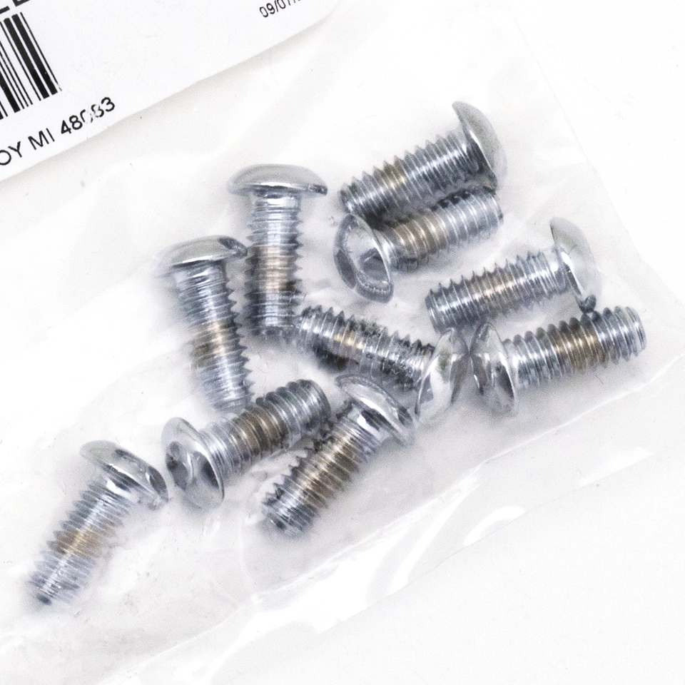 CHROME PLATED BUTTON HEAD ALLEN SCREWS ASSORTMENT