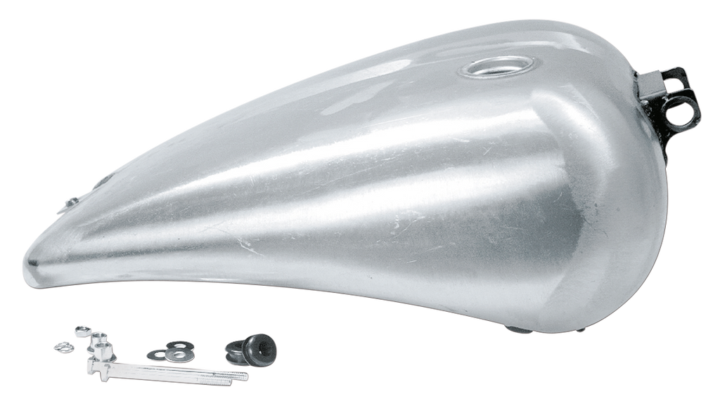 ONE PIECE 2" STRETCHED SMOOTH TOP STEEL GAS TANK FOR DYNA MODELS