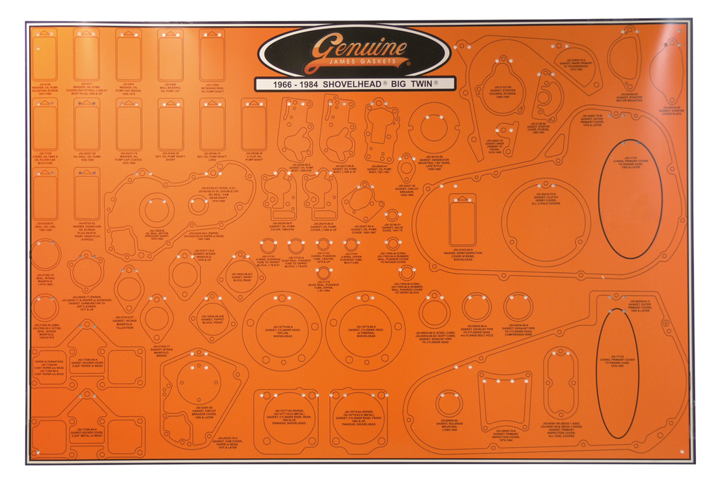 JAMES GASKET DISPLAY BOARDS