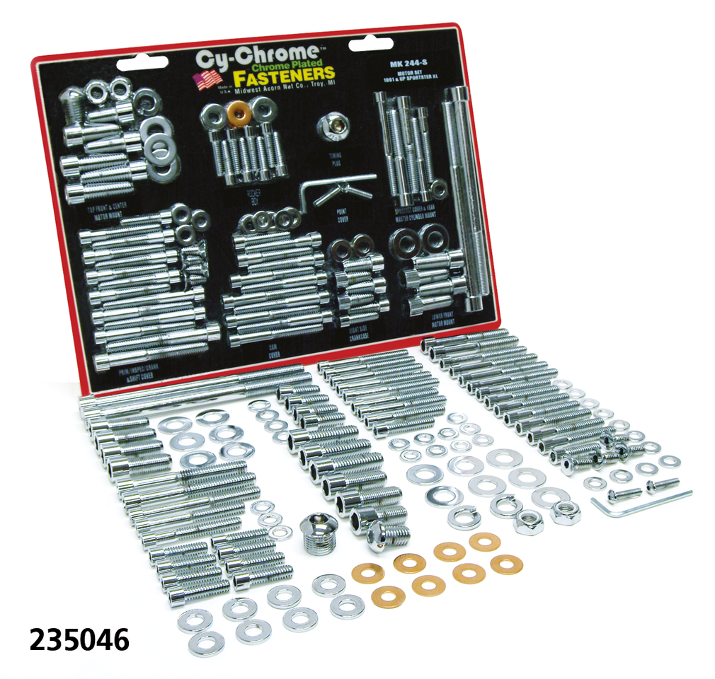 CHROME DRIVETRAIN SCREW KITS