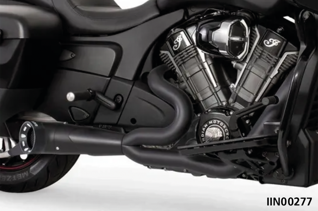 SHORTY TURN OUT STRAIGHT CUT 2-INTO-1 FOR INDIAN POWERPLUS & THUNDERSTROKE