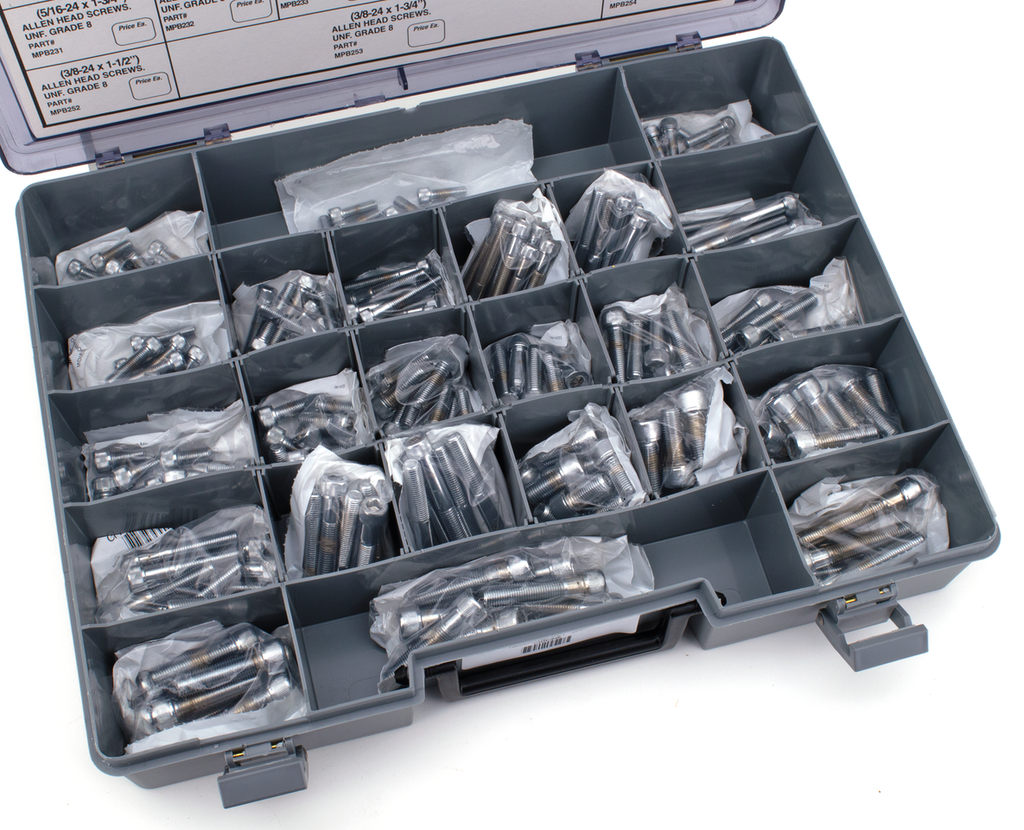 CHROME PLATED ALLEN HEAD SCREWS ASSORTMENT