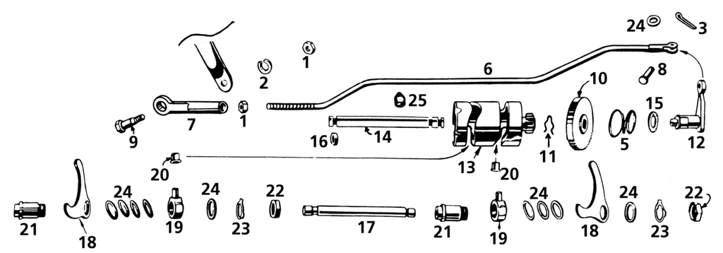 SHIFTER PARTS FOR 45CI MODELS