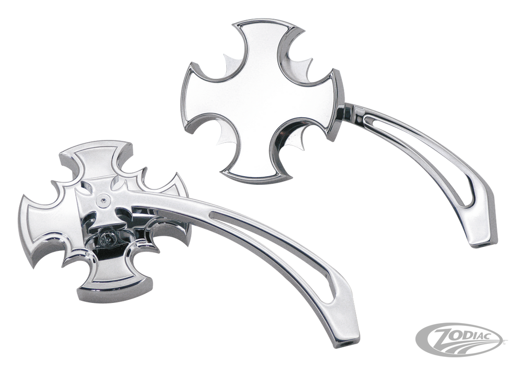 CROSS BLADE MIRROR SET WITH CUT-OUT ARM