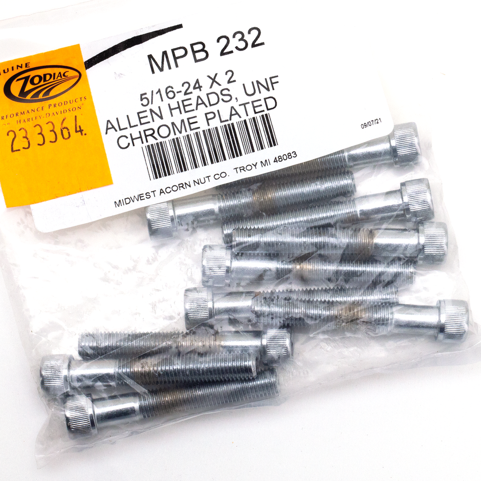 CHROME PLATED ALLEN HEAD SCREWS ASSORTMENT (1)