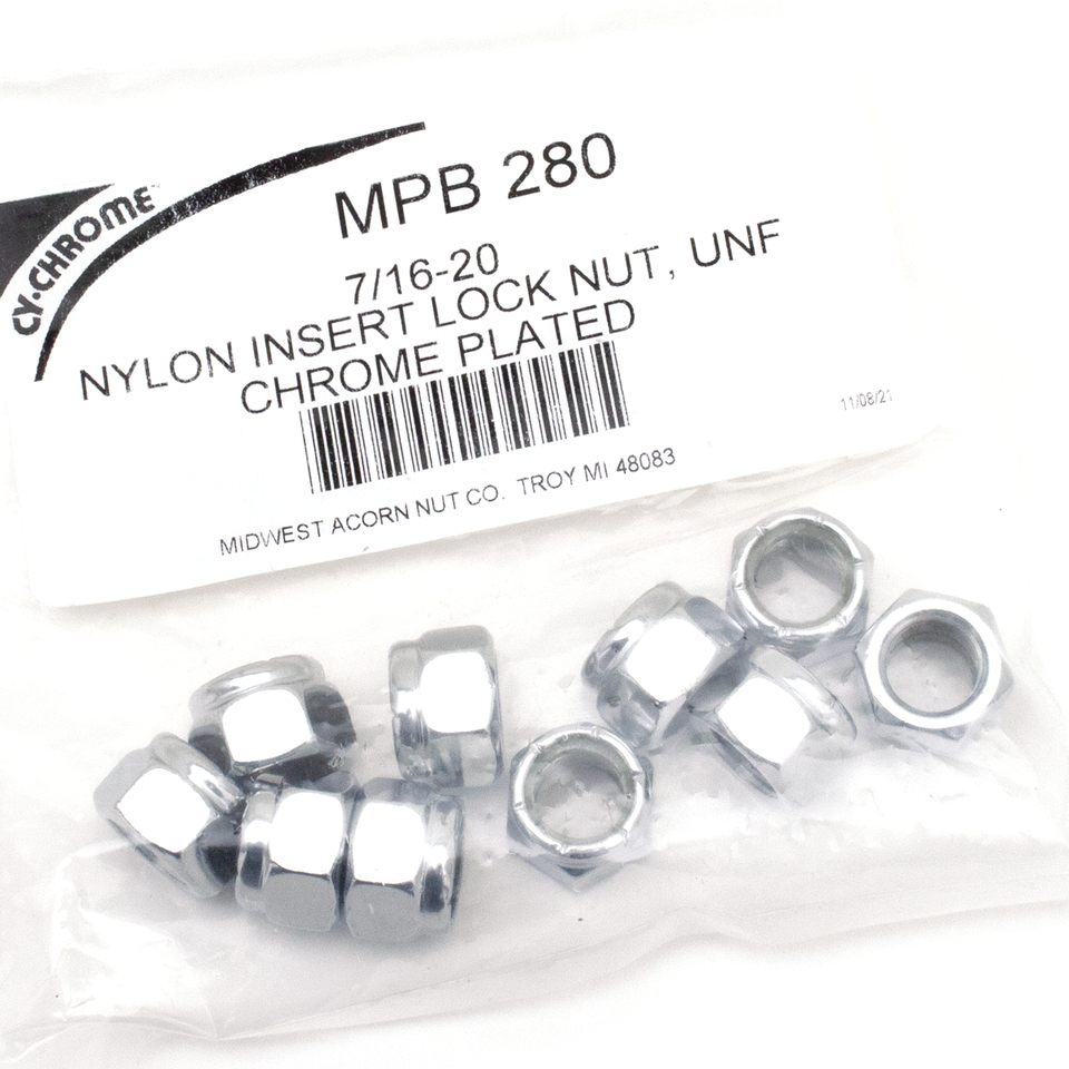 CHROME NYLOC NUT ASSORTMENT