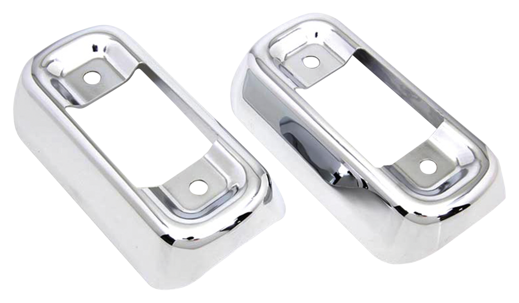 CHROME MUFFLER BRACKET COVERS FOR TOURING