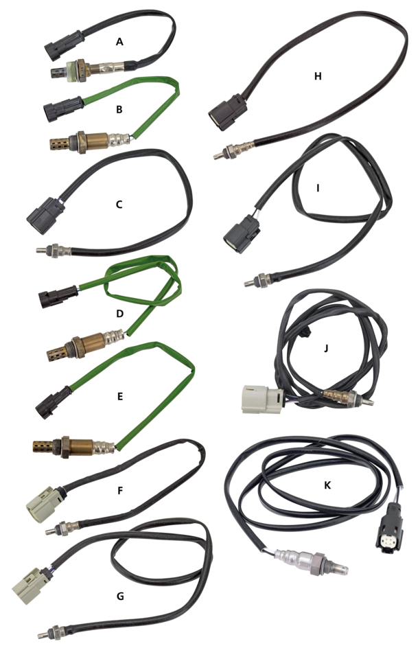 STOCK REPLACEMENT O2, OXYGEN OR LAMBDA SENSORS