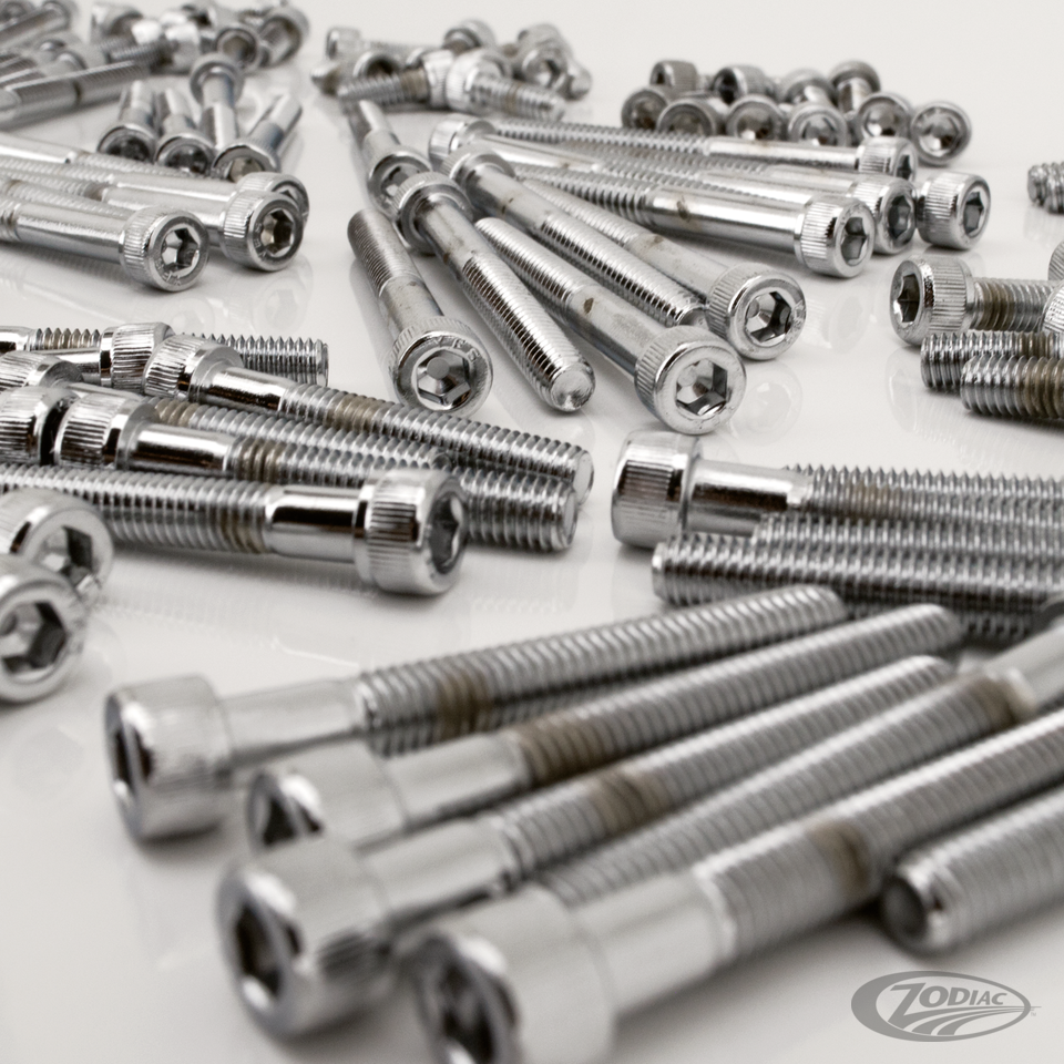 CHROME PLATED ALLEN HEAD SCREWS ASSORTMENT