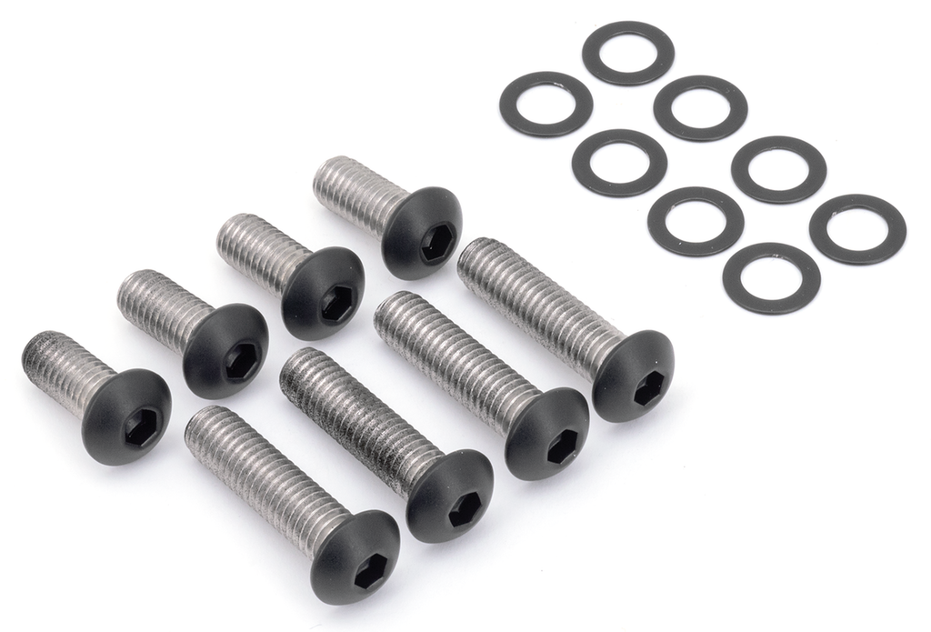 BLACK STAINLESS STEEL FENDER STRUT SCREW KITS