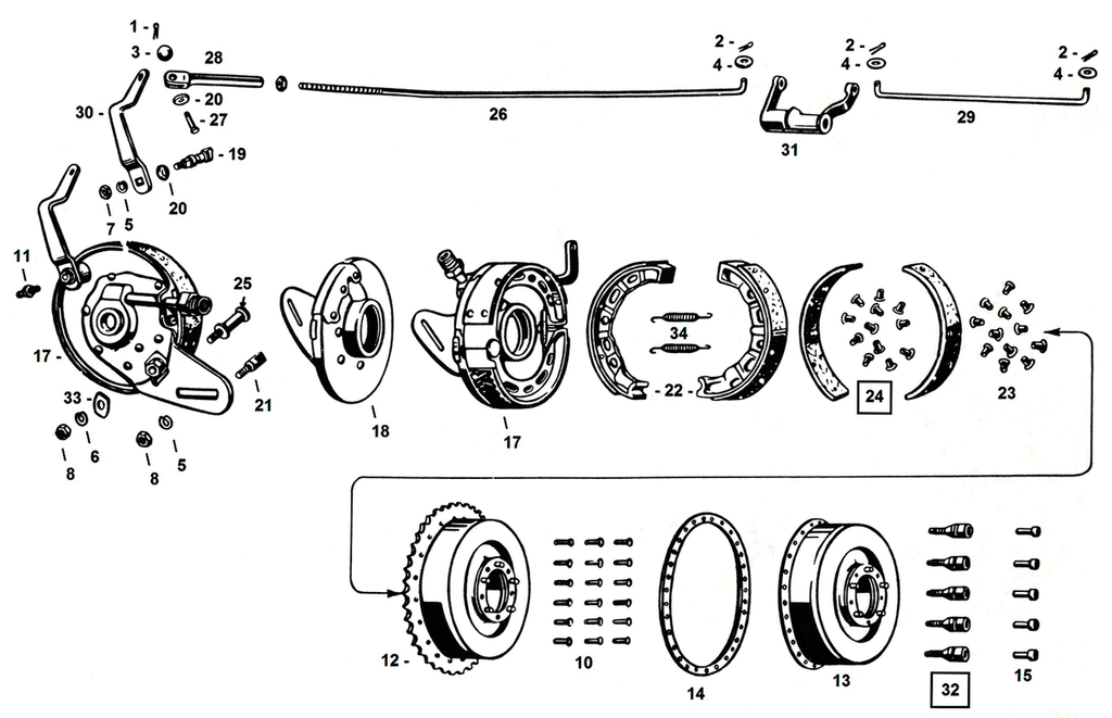 REAR BRAKE CONTROL WL41-UP