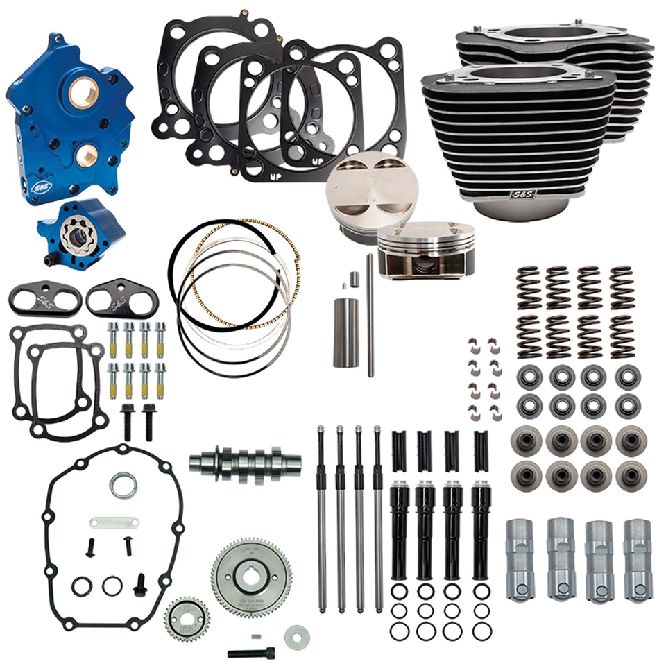 S&S 124CI, 128CI, 129CI & 132CI POWER PACKAGES FOR MILWAUKEE EIGHT