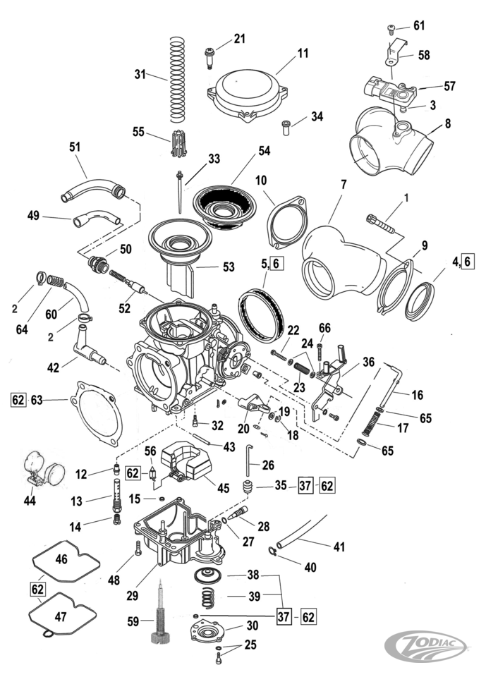 KEIHIN CV CARBURETOR PARTS