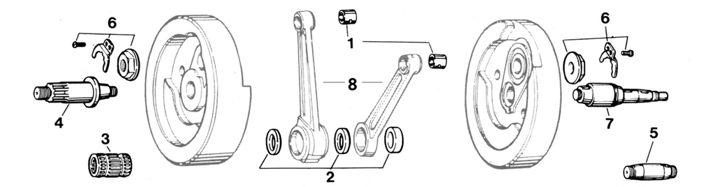 REPLACEMENT PARTS FOR BIG TWIN CRANK SHAFT