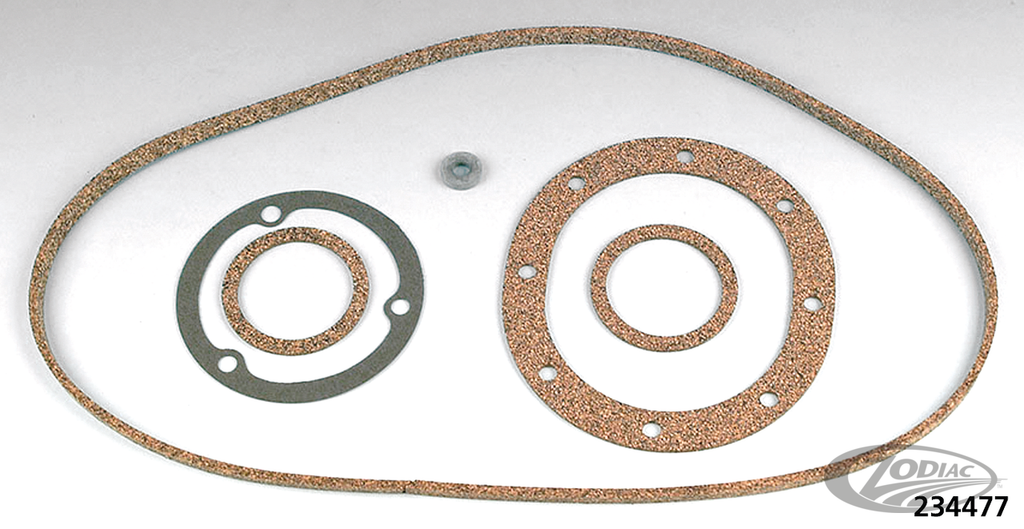 GASKET KITS, GASKETS, O-RINGS AND SEALS FOR TIN PRIMARY ON 4 SPEED BIG TWIN 1936-1964