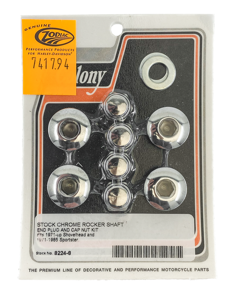 ROCKER SHAFT END CAP AND NUT KIT