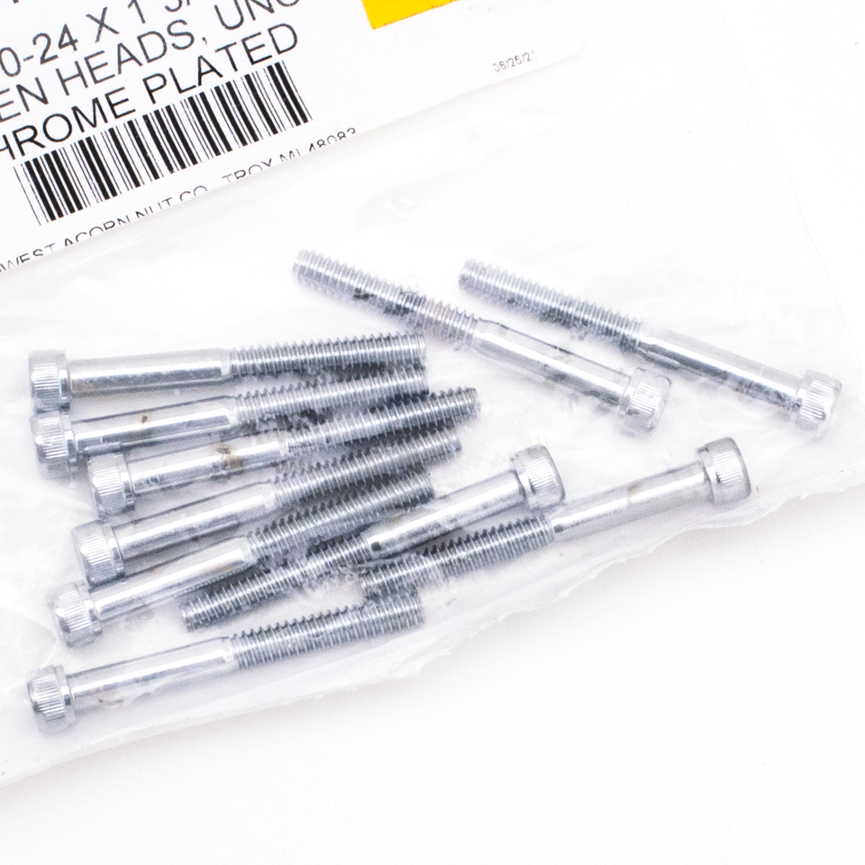 CHROME PLATED ALLEN HEAD SCREWS ASSORTMENT