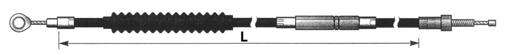 C03 - CLUTCH CABLE 1987-2006 SOFTAIL, 1987-2006 TOURING & 1991-2005 DYNA