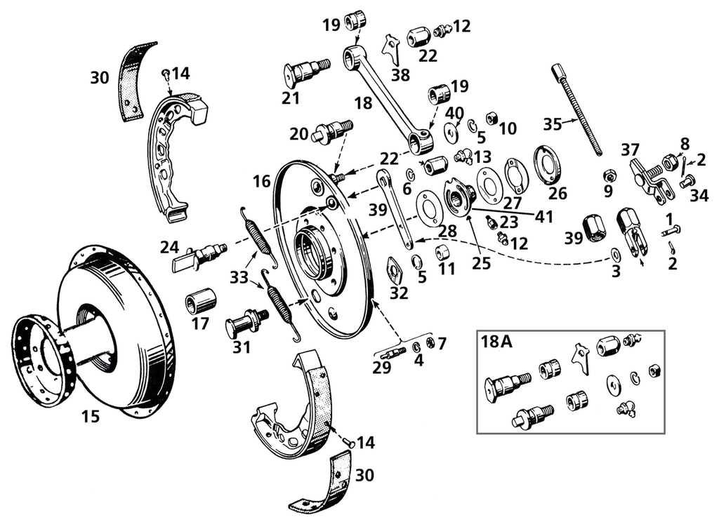 FRONT BRAKE 45CI MODELS