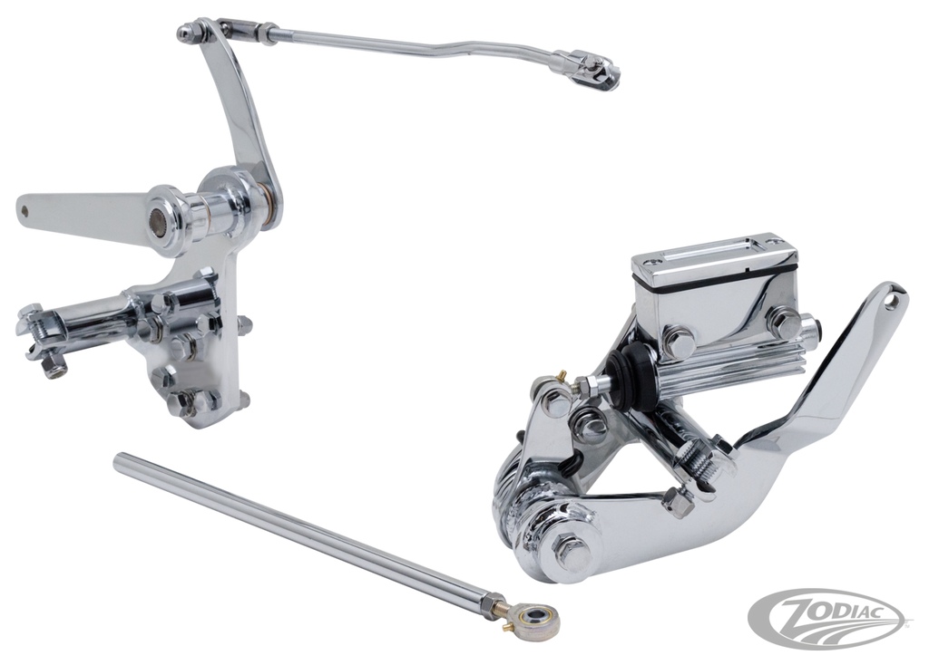 CHROME FORWARD CONTROL KITS WITH MASTER CYLINDER FOR BIG TWIN