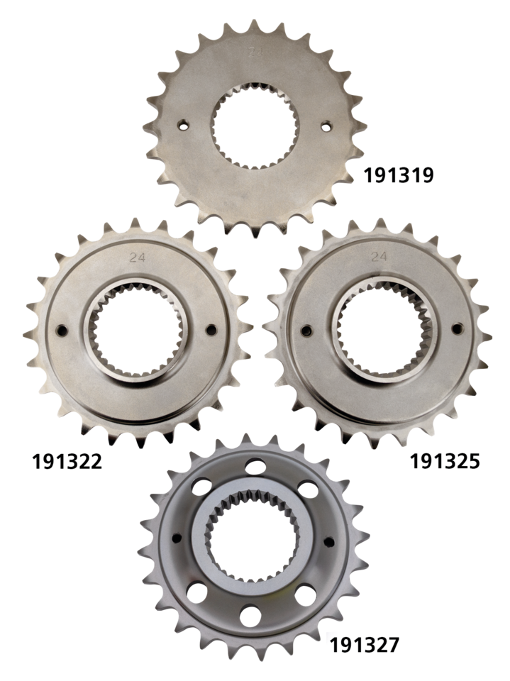 GENUINE ZODIAC CHAIN SPROCKETS FOR 6-SPEED TWIN CAM AND MILWAUKEE EIGHT