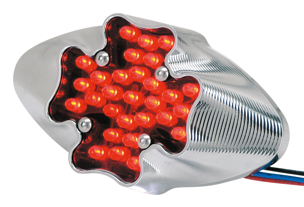 CHROME STEPPED LED TAILLIGHT