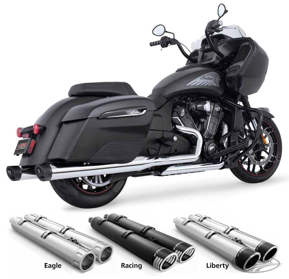 4" SLIP-ONS FOR INDIAN POWERPLUS & THUNDERSTROKE