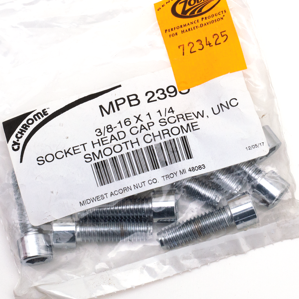 CHROME PLATED ALLEN HEAD SCREWS ASSORTMENT