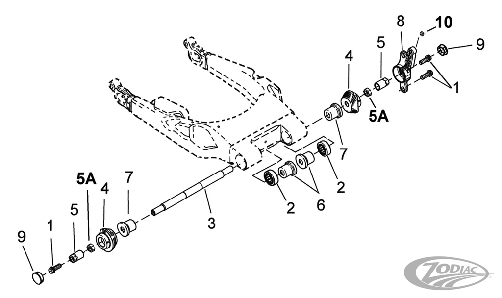 SWINGARM PARTS FOR 2009 TO PRESENT TOURING