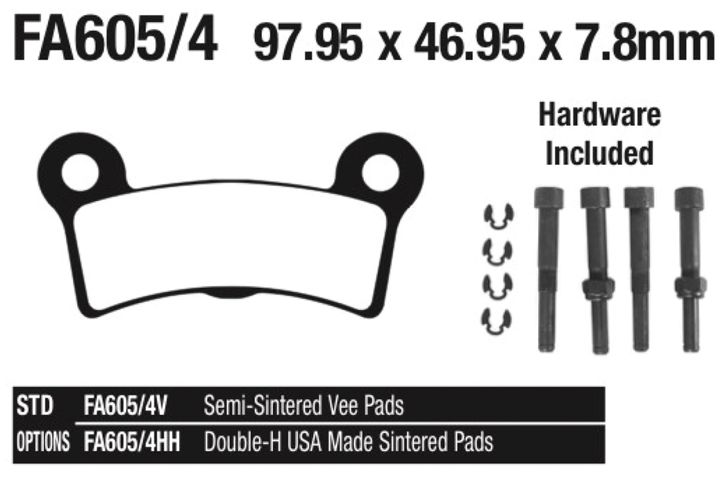 EBC REAR DISC BRAKE PADS