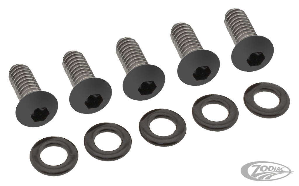 BLACK STAINLESS STEEL DERBY COVER SCREWS