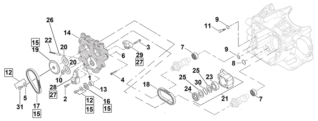 CAM CHAIN PARTS FOR LATE TWIN CAM