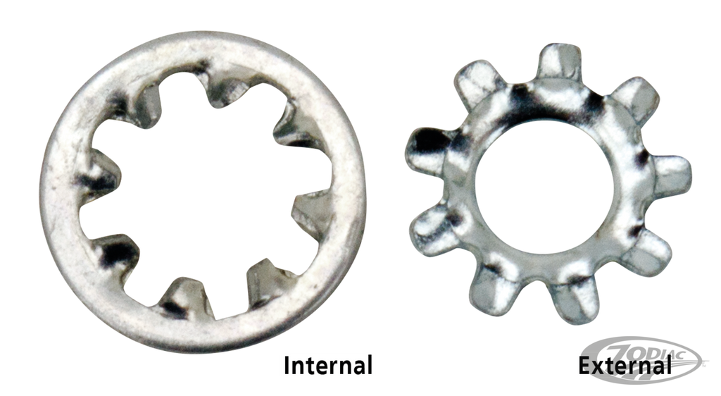 INTERNAL AND EXTERNAL LOCK WASHERS