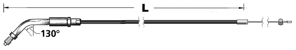 THROTTLE AND IDLE CABLES FOR USE WITH S&S SUPER E AND SUPER G CARBURETORS AND 1986-1995 THREADED THROTTLE