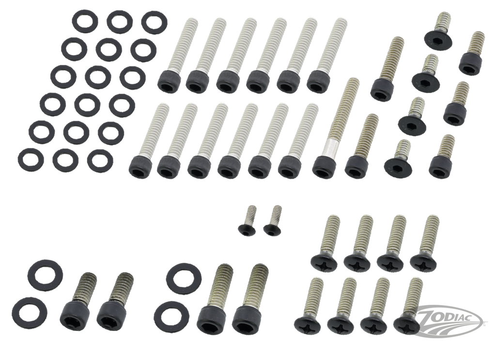 BLACK STAINLESS STEEL DRIVETRAIN SCREW KITS