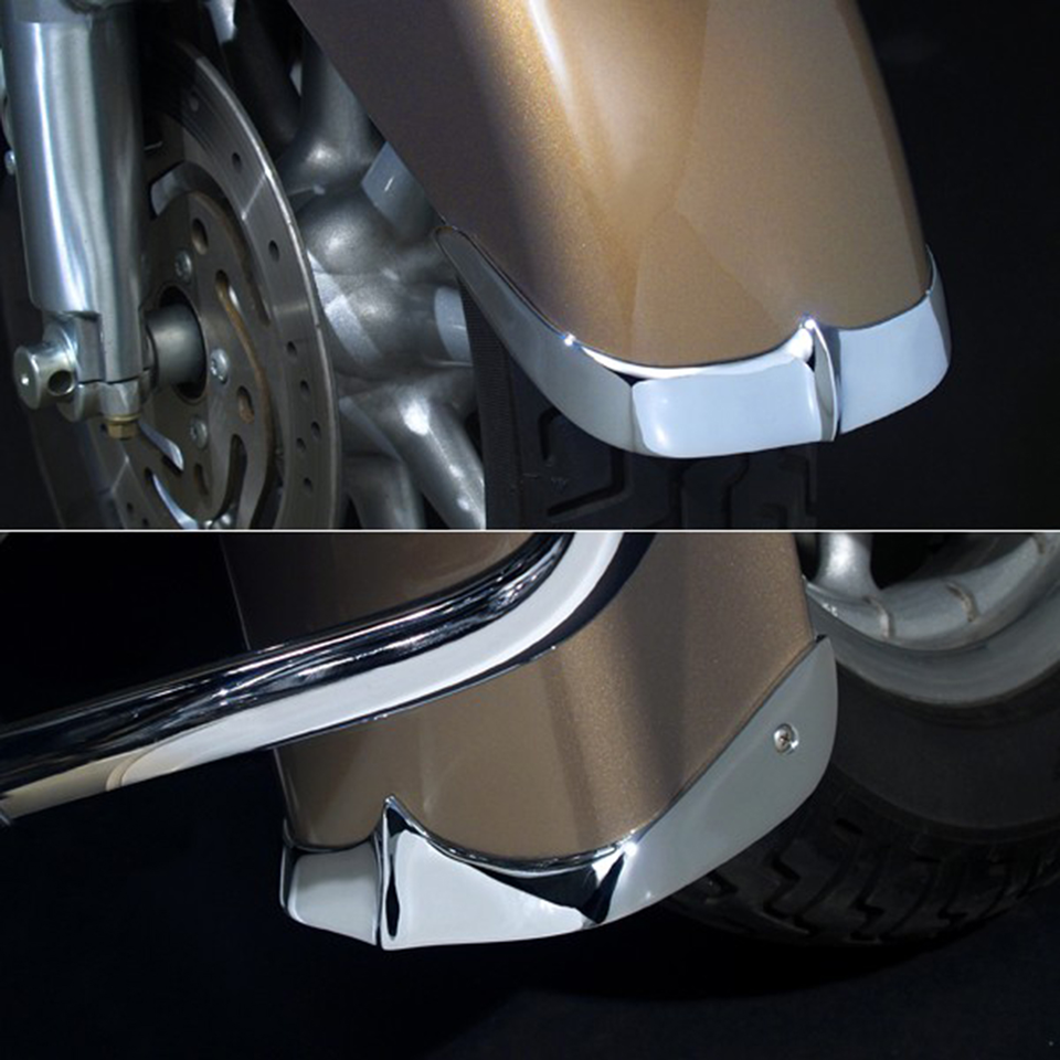 NATIONAL CYCLE CHROME CAST FENDER TIPS