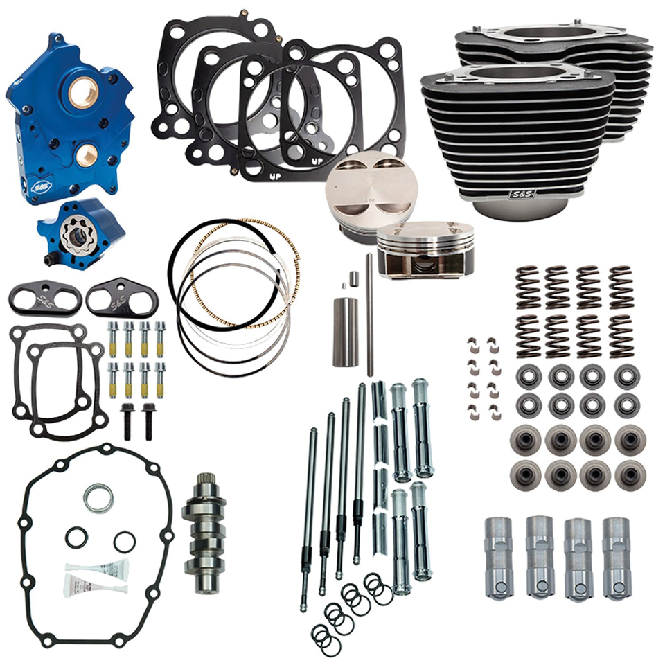 S&S 124CI, 128CI, 129CI & 132CI POWER PACKAGES FOR MILWAUKEE EIGHT