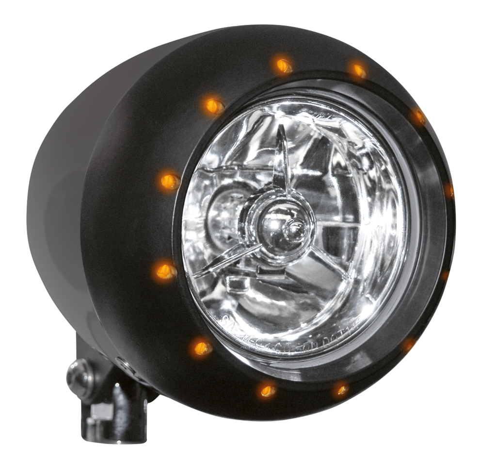 5 3/4" ALIEN BLACK HEADLIGHT