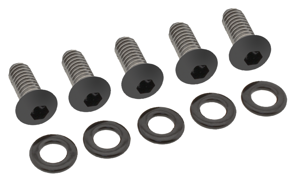 BLACK STAINLESS STEEL DERBY COVER SCREWS