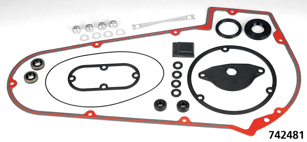 GASKETS, O-RINGS AND SEALS FOR ALUMINUM PRIMARY ON 1965-1986 4 SPEED BIG TWIN