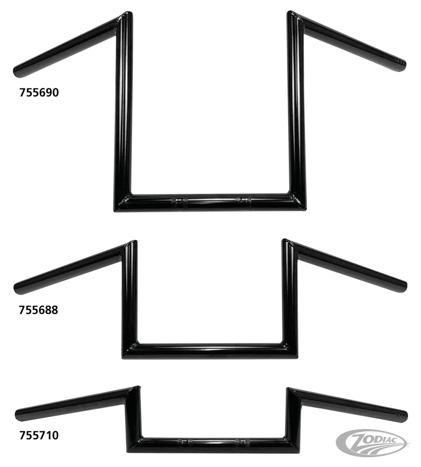 WESTLAND CUSTOMS ONE INCH DIAMETER SQUARE APE HANGERS