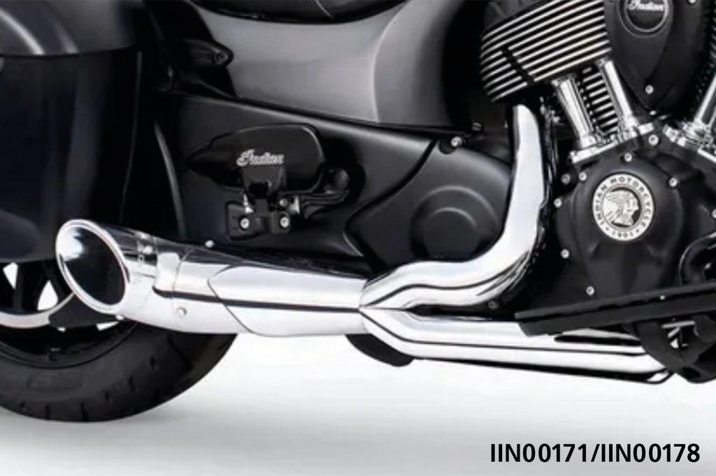 SHORTY TURN OUT SLASH CUT 2-INTO-1 FOR INDIAN POWERPLUS & THUNDERSTROKE