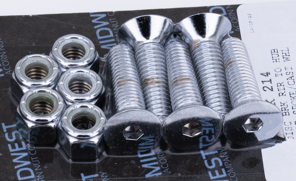 BRAKE ROTOR SCREWS & NUTS FOR SPORTSTER