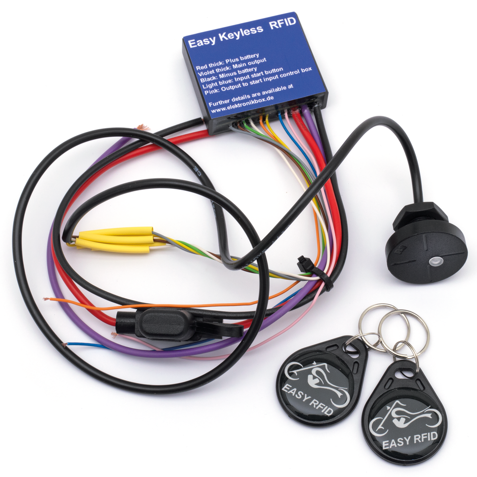 ELEKTRONIKBOX RFID OR FINGERPRINT KEYLESS IGNITION SWITCH